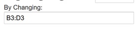 By Changing Cells Edit Box